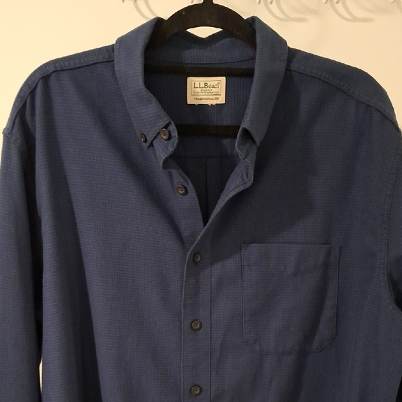 L.L. Bean "Wicked Good" Flannel Shirt, Traditional Fit, Houndstooth (US XL-XXL) - Picture 2 of 10